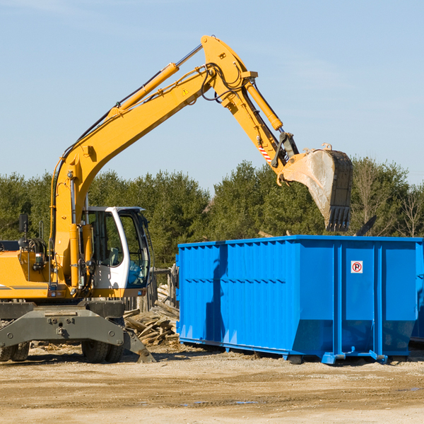 what size residential dumpster rentals are available in Topaz Lake